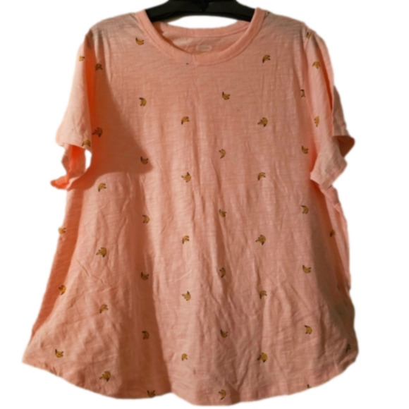 Old Navy Pink Banana Tee NWT XXL - Picture 1 of 4
